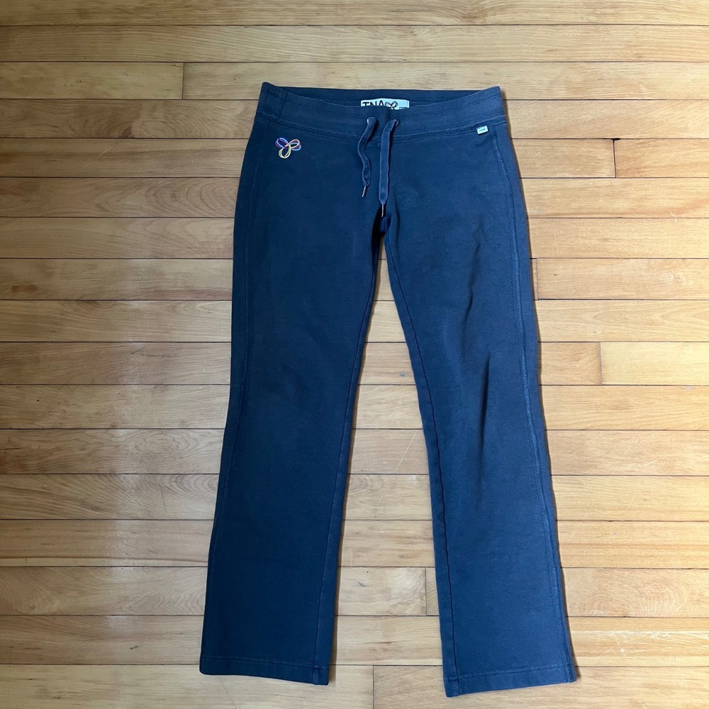 TNA Navy Blue Track Pants with Butterfly Accent